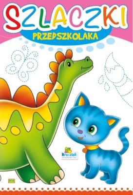Szlaczki Przedszkolaka. Dinozaur. Autor: praca zbiorowa. SmakLiter.pl Okładka książki Szlaczki Przedszkolaka. Dinozaur
