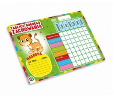 Opakowanie Tablica dobrego zachowania
