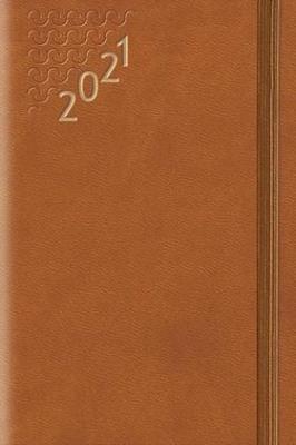 Opakowanie Terminarz 2021 B7 Flex z gumką brązowy