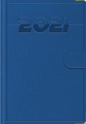 Opakowanie Terminarz 2021 B7 Lux z zapinką niebieski