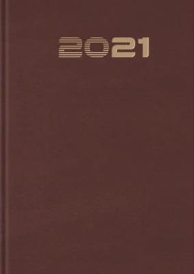 Opakowanie Terminarz 2021 B7 Mały Standard bordowy