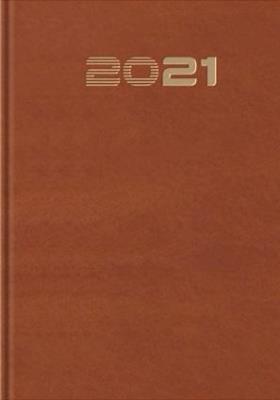Opakowanie Terminarz 2021 B7 Mały Standard brązowy