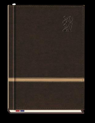 Opakowanie Terminarz 2021 Mecenas MiP ciemny brąz