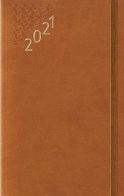 Opakowanie Terminarz 2021 Średni B6 Flex z gumką brązowy