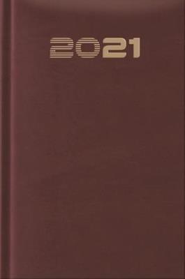 Opakowanie Terminarz 2021 Standard B6 bordowy