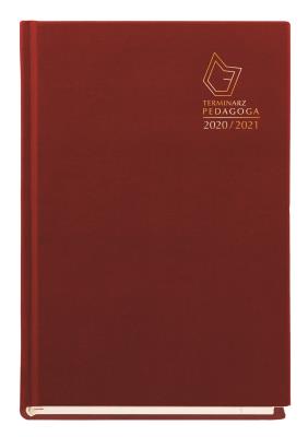 Terminarz Pedagoga 2013/14 bordo. Autor: T-150V-B. SmakLiter.pl Okładka książki Terminarz Pedagoga 2013/14 bordo