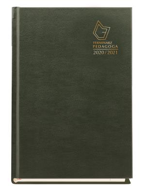 Terminarz Pedagoga 2013/14 zielony. Autor: T-150V-Z. SmakLiter.pl Okładka książki Terminarz Pedagoga 2013/14 zielony