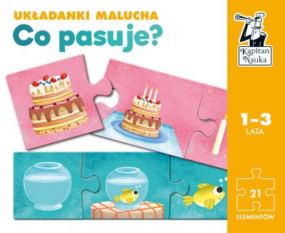 Okładka książki Układanki malucha Co pasuje Kapitan Nauka