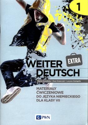 Weiter Deutsch 1 EXTRA. Materiały ćw w.2020 PWN. Autor: Ewa Krawczyk, Zastąpiło Lucyna, Kozubska Marta. SmakLiter.pl Okładka książki Weiter Deutsch 1 EXTRA. Materiały ćw w.2020 PWN