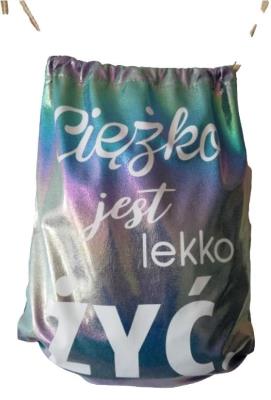 Worek szkolny plecak WR1059 Ciężko jest MESIO. Wydawca: MESIO.PL. SmakLiter.pl Opakowanie Worek szkolny plecak WR1059 Ciężko jest MESIO