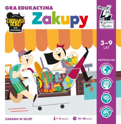 Okładka książki Zakupy. Gra edukacyjna. Kapitan Nauka