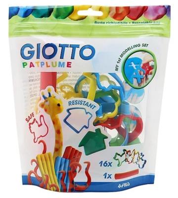 Zestaw foremek do plasteliny 16szt + wałeczek. Wydawca: GIOTTO. SmakLiter.pl Opakowanie Zestaw foremek do plasteliny 16szt + wałeczek