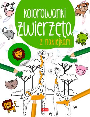 Okładka książki Zwierzęta. Kolorowanka z naklejkami
