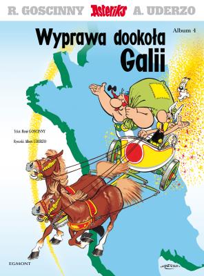 Asteriks T.4 Wyprawa dookoła Galii. Autor: Albert Uderzo, Jarosław Kilian. SmakLiter.pl Okładka książki Asteriks T.4 Wyprawa dookoła Galii