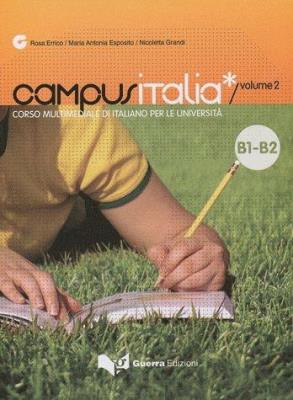 Okładka książki Campusitalia 2 podręcznik + ćwiczenia poziom B1-B2