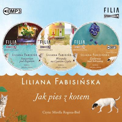CD MP3 Pakiet Jak pies z kotem. Autor: Fabisińska Liliana. SmakLiter.pl Okładka książki CD MP3 Pakiet Jak pies z kotem
