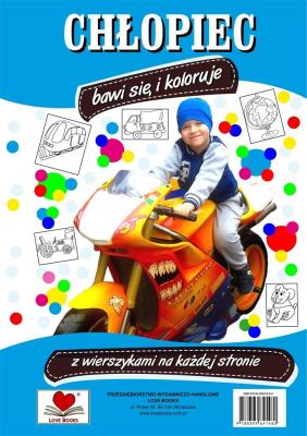 Okładka książki Chłopiec bawi się i koloruje