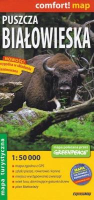 Comfort! map Puszcza Białowieska 1:50 000 w.2020. Autor:   Praca zbiorowa. SmakLiter.pl Okładka książki Comfort! map Puszcza Białowieska 1:50 000 w.2020