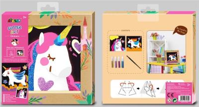 Opakowanie DIY Ramka Brokatowy Jednorożec