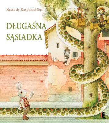 Długaśna sąsiadka. Autor: Kasparavičius Kęstutis. SmakLiter.pl Okładka książki Długaśna sąsiadka