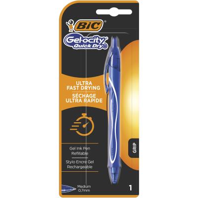 Opakowanie Długopis żelowy BIC Gel-ocity Quick Dry niebieski blister 1szt