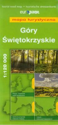 Góry Świętokrzyskie mapa turystyczna 1:120 000. Autor: Opracowanie zbiorowe. SmakLiter.pl Okładka książki Góry Świętokrzyskie mapa turystyczna 1:120 000
