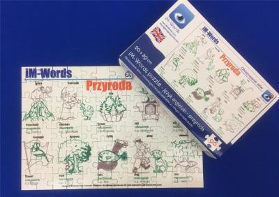 Opakowanie iM-Words Puzzle 96 Angielski - Przyroda