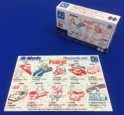 Opakowanie iM-Words Puzzle 96 Hiszpański - Podróż
