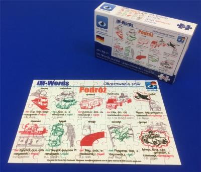 Okładka książki iM-Words Puzzle 96 Niemiecki - Podróż