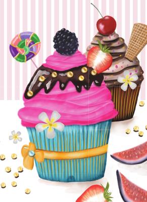 Opakowanie Karnet B6 Babeczki