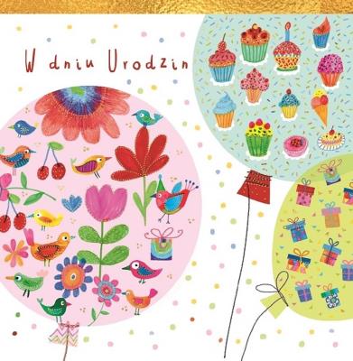 Opakowanie Karnet KW Balony Pattern