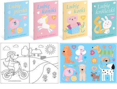 Opakowanie Kolorowanka A4 z naklejkami To Lubię mix