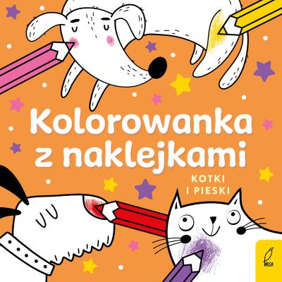 Okładka książki Kolorowanka z naklejkami. Kotki i pieski