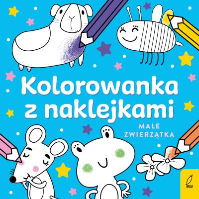 Okładka książki Kolorowanka z naklejkami. Małe zwierzątka