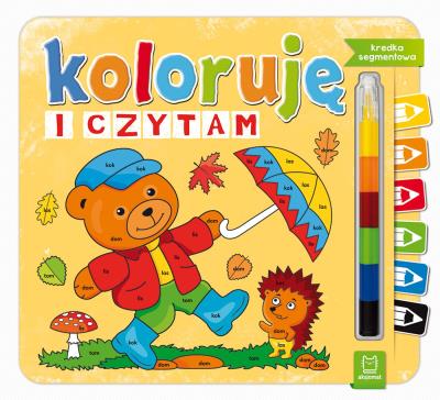 Koloruję i czytam. Kredka segmentowa. Autor: Joanna Podgórska-Rykała. SmakLiter.pl Okładka książki Koloruję i czytam. Kredka segmentowa