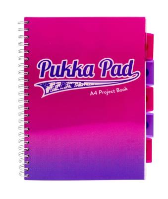 Opakowanie Kołozeszyt Pukka Pad A4 Fusion Project Book różowy