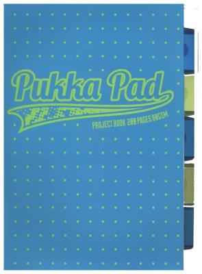 Kołozeszyt Pukka Pad Project Book A4 kratka niebieski. Wydawca: Pukka Pads. SmakLiter.pl Opakowanie Kołozeszyt Pukka Pad Project Book A4 kratka niebieski