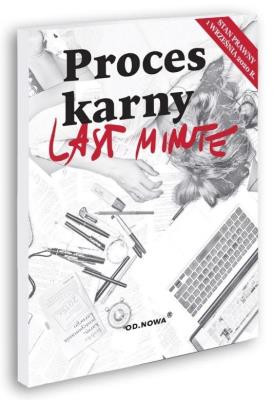 Last Minute. Proces karny 01.09.2020. Autor: Bogusław Gąszcz. SmakLiter.pl Okładka książki Last Minute. Proces karny 01.09.2020