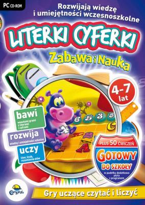 Literki Cyferki + Gotowy do szkoły (PC). Wydawca: Avalon. SmakLiter.pl Opakowanie Literki Cyferki + Gotowy do szkoły (PC)