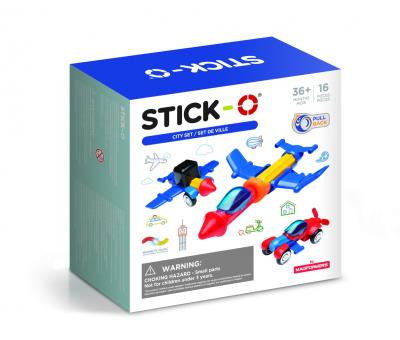 Magformers Stick-O Zestaw miejski 16 elementów. Wydawca: MAGFORMERS. SmakLiter.pl Opakowanie Magformers Stick-O Zestaw miejski 16 elementów