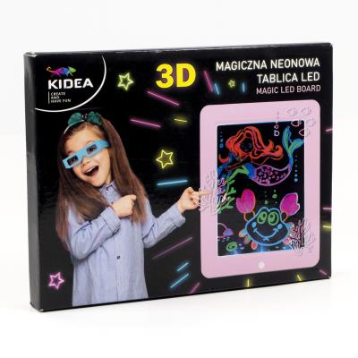 Magiczna neonowa tablica 3D led Kidea (różowa) mnt3 DLKAR. Wydawca: Derform. SmakLiter.pl Opakowanie Magiczna neonowa tablica 3D led Kidea (różowa) mnt3 DLKAR