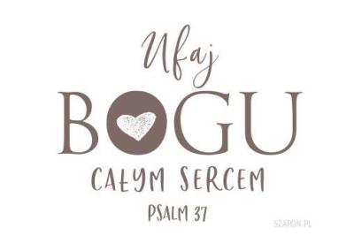 Opakowanie Magnes na lodówkę - Ufaj Bogu całym sercem