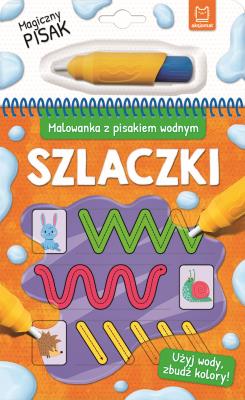 Malowanka z pisakiem wodnym. Szlaczki. Autor: Joanna Podgórska-Rykała. SmakLiter.pl Okładka książki Malowanka z pisakiem wodnym. Szlaczki