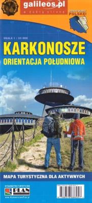 Mapa dla aktyw. - Karkonosze orent. poł. laminat. Autor: Opracowanie zbiorowe. SmakLiter.pl Okładka książki Mapa dla aktyw. - Karkonosze orent. poł. laminat