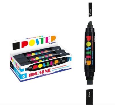 Marker Poster GR-1712 czarny (6szt) GRAND. Wydawca: Fiorello. SmakLiter.pl Opakowanie Marker Poster GR-1712 czarny (6szt) GRAND