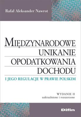 Okładka książki Międzynarodowe unikanie opodatkowania dochodu w.2