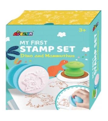 Opakowanie Mój pierwszy zestaw pieczątek Dinozaury i mamuty