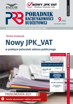 Nowy JPK_VAT w praktyce jednostek sektora publicznego. Autor: Krawczyk Teresa. SmakLiter.pl Okładka książki Nowy JPK_VAT w praktyce jednostek sektora publicznego