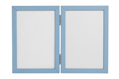 Opakowanie Odcisk bobasa ramka podwójna z glinką niebieska