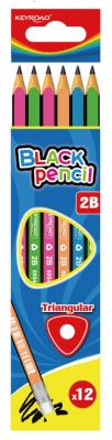Opakowanie Ołówek Keyroad drewniany trójkątny